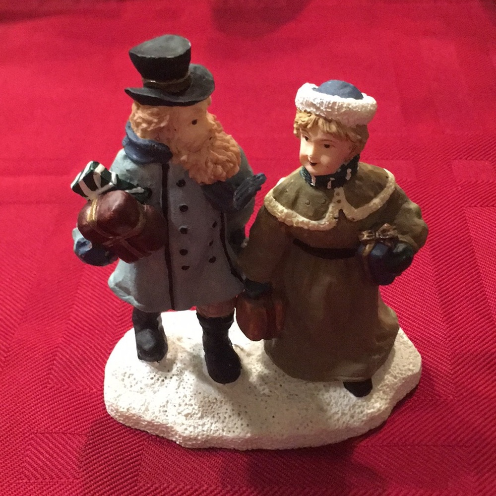 Mervyn's 1996 Village Square Man/Woman Christmas